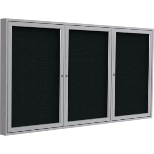 Ghent Enclosed Bulletin Board, 3 Door, 96
